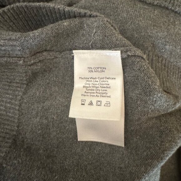 Eddie Bauer Zip Sweater Hoodie  EUC Womens size L Gray - Picture 5 of 9